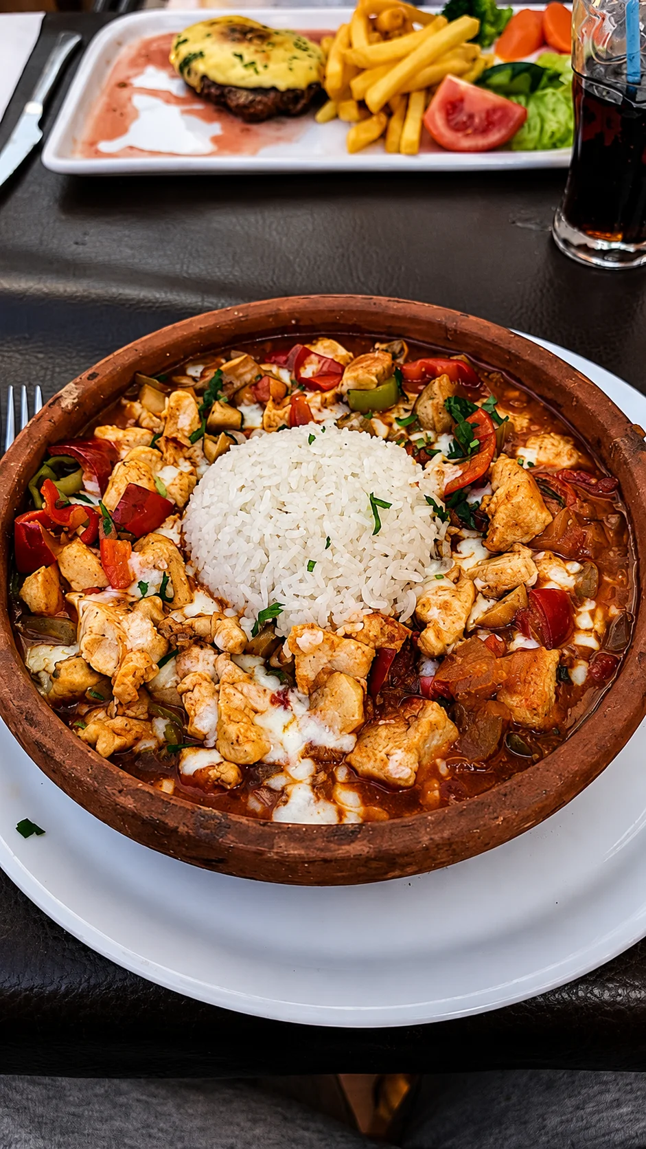 Clay pot stew served at the restaurant